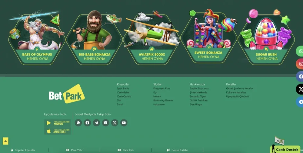 betpark yeni giriş