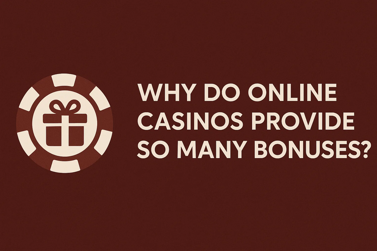 Why Do Online Casinos Provide So Many Bonuses?